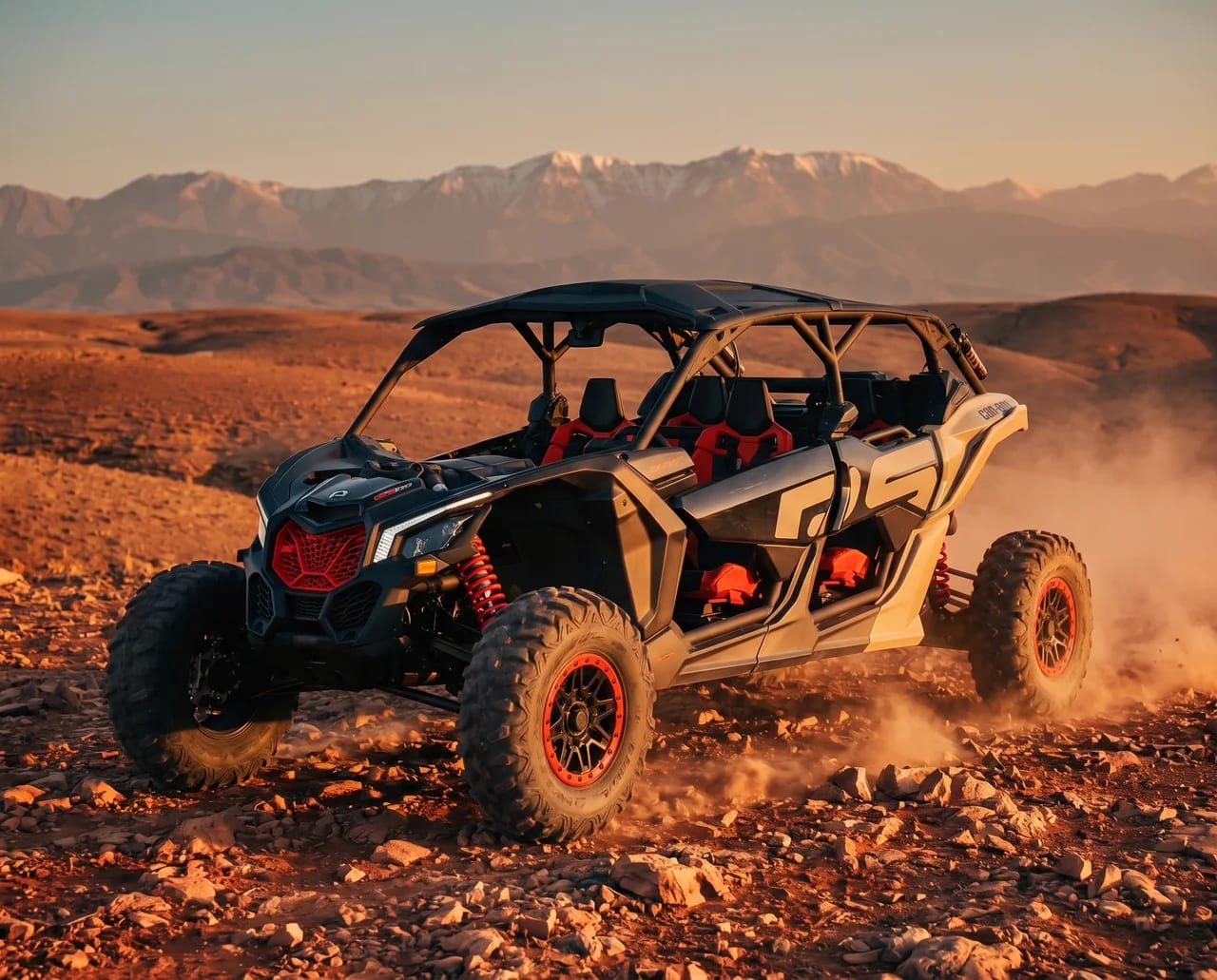 Can-Am Maverick X3 MAX 4 places devant l'Atlas